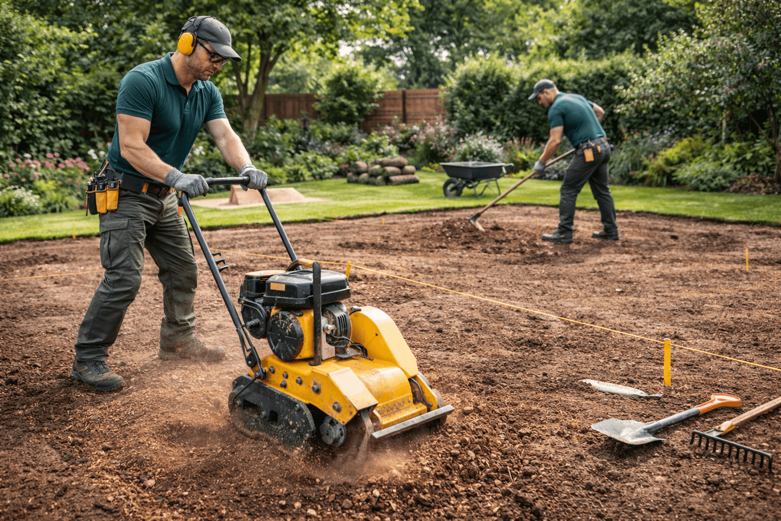 Ground Leveling & Preparation - landscaping service