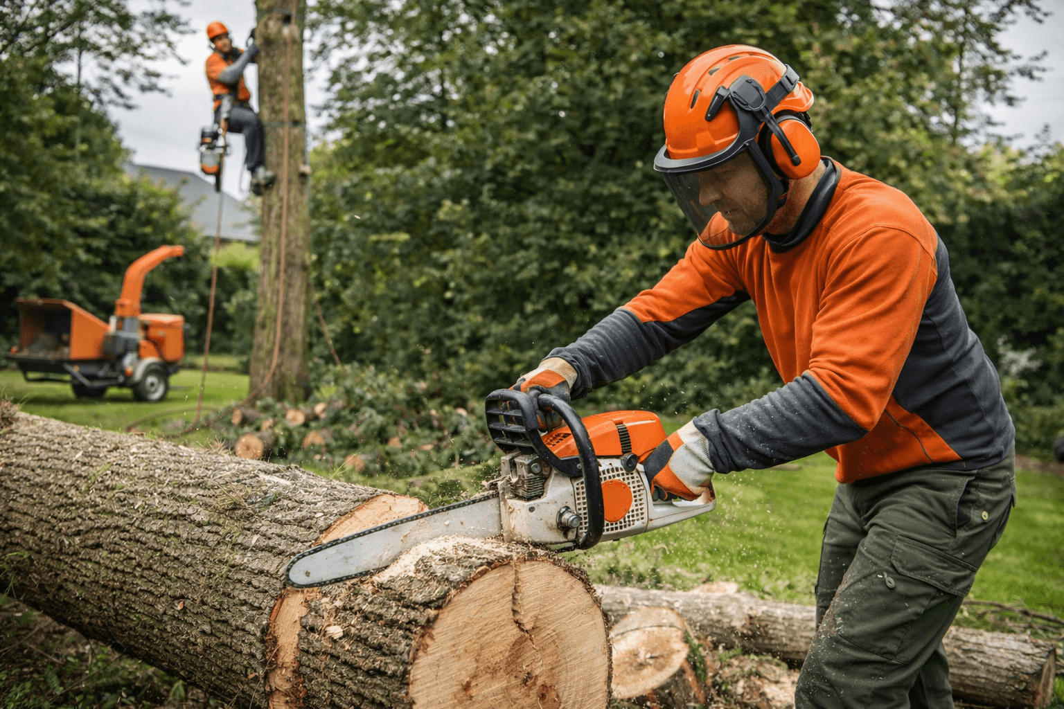 Tree Services, one of the services in this part of the job